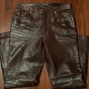 NWOT Polo Jeans Co. leather jeans